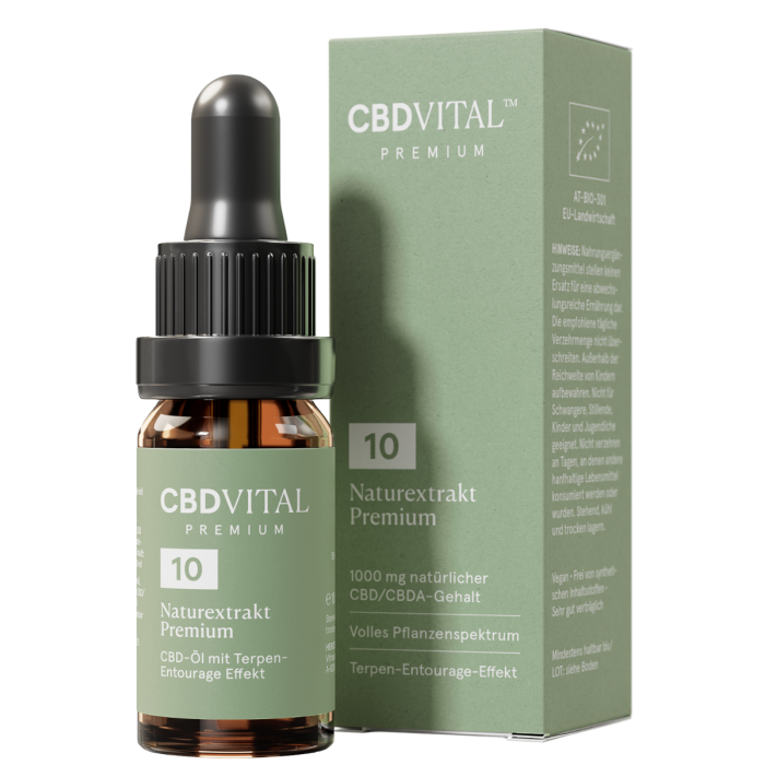 CBDVITAL Naturextrakt Premium 10% - Vorderansicht